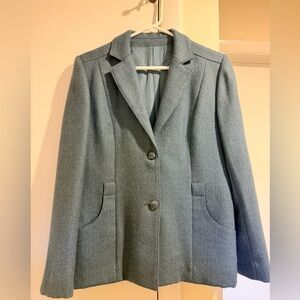 Vintage Blue Gray Blazer Coat